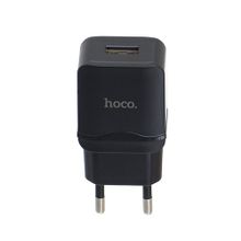 Hoco Зарядное устройство Hoco C22A 2.4 A + Lightning кабель black
