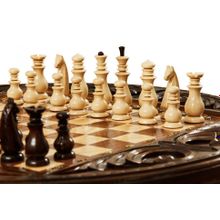 Шахматы резные в ларце "Круг Света" 50, Haleyan (kh165-5)
