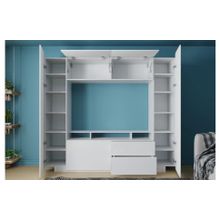 Смарт Стенка Купертино Денди (Квадрат Нео) 7 Глянцевый МДФ