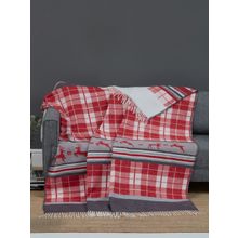 Пледы: Плед KARNA хлопок "GREVE" 130х170 см