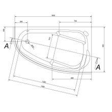 Акриловая ванна Cersanit JOANNA 160 правая WA-JOANNA*160-R-W 160х95