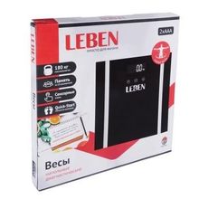 LEBEN Весы напольные диагностические, макс.нагр. до 180кг., 30х30х2,5см