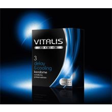 Презервативы VITALIS PREMIUM delay   cooling с охлаждающим эффектом - 3 шт. прозрачный