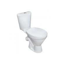 Унитаз-компакт "Элегант" белый,косой выпуск,сиденьн полипропилен