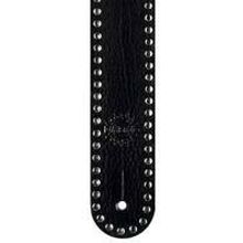 2 INCH CUSTOM ITALIAN STUDDED LEATHER STRAP (MEDIUM) BLACK DD3262M