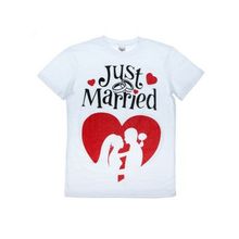 Футболка мужская "Just Married", р. S (44-46) трикотаж (SL-1062081) K010803