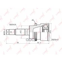 Шрус Наружный | Перед Прав Лев | LYNXauto арт. CO7510A