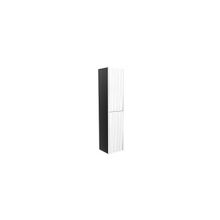 Aquanet Пенал Рондо 40 (черный фасад белый) - Пенал Рондо 40 черный фасад белый