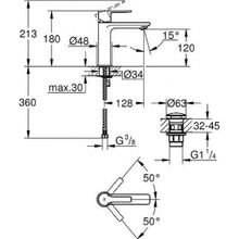 Смеситель Grohe Lineare New для раковины, 23106001