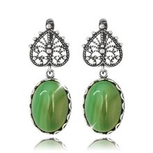 Серьги с агатом (посеребрение), Magia di Natura (арт. 56760-99529)