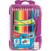 Карандаши MAPED 832032 COLORPEPS 12 цветов+точилка+ластик+мини-карандаш