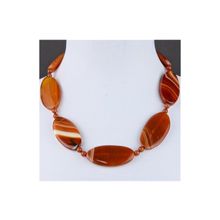 Бусики-Колечки Бусы Сердолик "Иоланта" арт. П4281