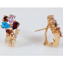 Серьги с mix фианитом "Виктория"