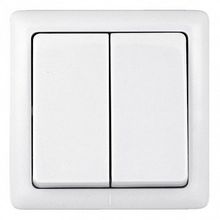 Выключатель 2-клавишный HIT, открытый монтаж, белый |  код. VA56-232I-B |  Schneider Electric