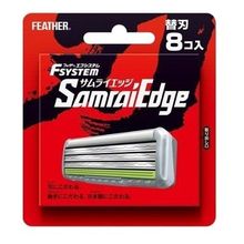 Кассеты запасные для бритвенного станка Feather Samrai EDGE 8шт