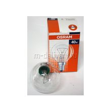 Лампа накаливания Osram Е-14 40W шарик прозрачный