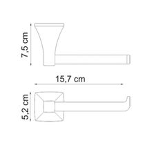 WasserKRAFT Держатель туалетной бумаги Wern  K-2596