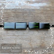 Гарнитур из четырёх тёмно-зелёных турмалинов (верделит) из Бразилии огранка багет 14,19x8,11 14,02x8,19 13,96x8,07 13,94x8,17мм 21,74 карата