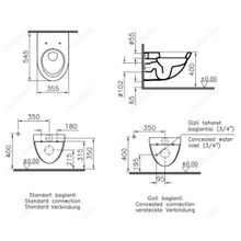 Vitra Унитаз подвесной Form 500 4305B003-0850 с функцией биде