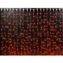Rich LED RL-C2*6-B R Уличный светодиодный Занавес 2x6 м, красный, пост свечение, провод черный