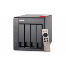 cетевой накопитель qnap ts-451+-2g 4 отсека для hdd, hdmi-порт. intel celeron j1900 2,0 ГГц, 2ГБ.