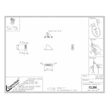 Clamcleat Стопор щелевой Clamcleat CL266G 21 x 7 x 14 мм 1 - 3 мм светится в темноте