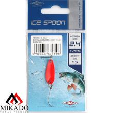 Блесна колеблющаяся Mikado MINI  2.5 г.   2.4 см. - красный-серебро