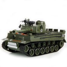 Радиоуправляемый танк German Tiger Green масштаб 1:20 40Mhz - 4101-2