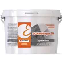 ЭКОРУМ PU 20 герметик полиуретановый (12,5кг) серый   ECOROOM PU-20 герметик полиуретановый двухкомпонентый (12,5кг) серый