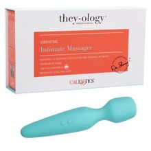 California Exotic Novelties Голубой wand-вибромассажер They-ology Vibrating Intimate Massager (голубой)