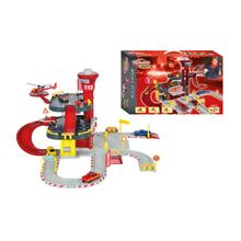 MAJORETTE Парковка пожарная станция "Creatix", 1 вертолет + 1 машинка, 72х30x22см 2050015