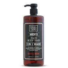 Мужской гель для душа, волос и лица Сандал DSC Men’s Sandalwood Face, Hair & Body Wash 1л