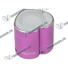 Акустическая система Flextron "F-CPAS-328B1-PR", 3Вт, с MP3 плеером, с FM-радио, портативная, фиолетовый (ret) [109307]