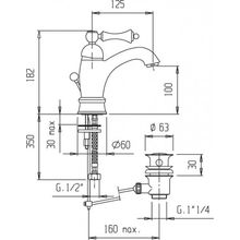 Смеситель на раковину CEZARES MARGOT-LSM1-A MARGOT-LSM1-A-03 24-M