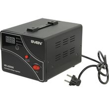 Стабилизатор SVEN    VR-A 2000 Black    (вх.140-275V, вых.198-253V, 1200W, 2 розетки Euro)