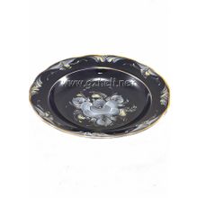 Тарелка суповая в кобальте. Гжельский фарфор. арт. 1760