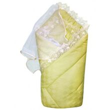 Золотой гусь на выписку Сатин-жаккард зеленый