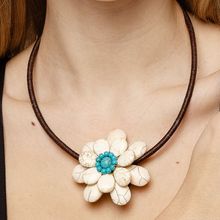 Колье "Цветок", Волны Сиама (арт. 72787-9)