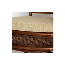 Tetchair Комплект террасный ANDREA (стол кофейный со стеклом + 2 кресла + подушки), Pecan Washed (античн. орех)