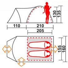 Палатка Canadian Camper Rino 2 comfort