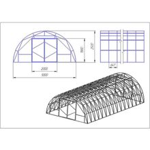 Теплица Арочная Фермерская 5м*12м*2,5м 