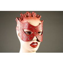 Подиум Красная кожаная маска с заклёпками (красный)