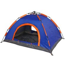Палатка 2-местная 1-слойная зонтичного типа, цвет сине-оранжевый, 200*150*110