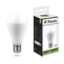 Feron Лампа светодиодная Feron E27 25W 4000K Шар Матовая LB-100 25791 ID - 235021