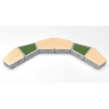 Скамейка бетонная UNI SBL