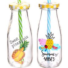 27818 Бутылочка для смузи 0,3 л с трубочкой SAMMER LR (х48)цвет в ассортименте (27818)