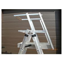 Лестница-платформа алюминиевая с площадкой (артикул: ЛП-I, ЛП-II)