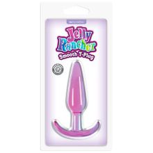 NS Novelties Гладкая фиолетовая анальная пробка Jelly Rancher T-Plug Smooth - 10,9 см. (фиолетовый)