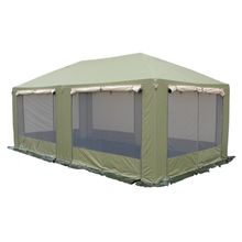 Митек Шатер Митек Пикник 2,5х5 м со стенками (2 места) (беж хаки)