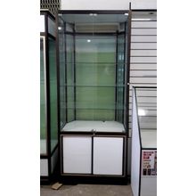 Шкаф-витрина с накопителем стекл. б у